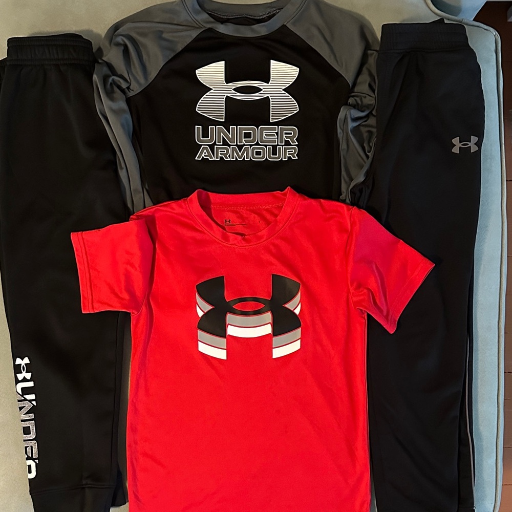 Lot of 2 Under Armour Kids' Activewear Sets Size 7